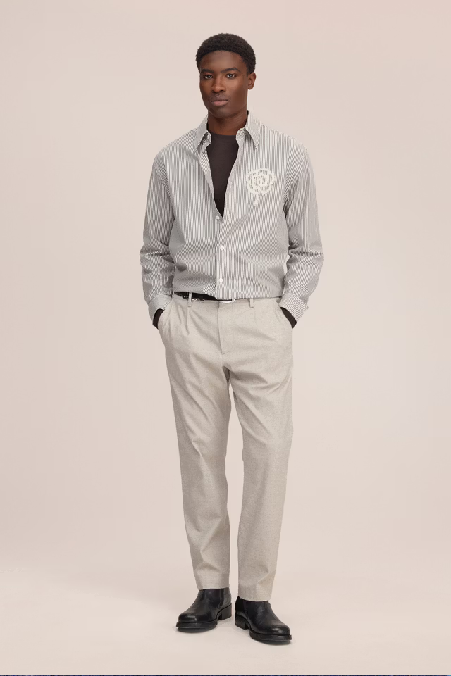 NN07 - BILL - MELANGE TAPPERED LEG REGULAR FIT PANT