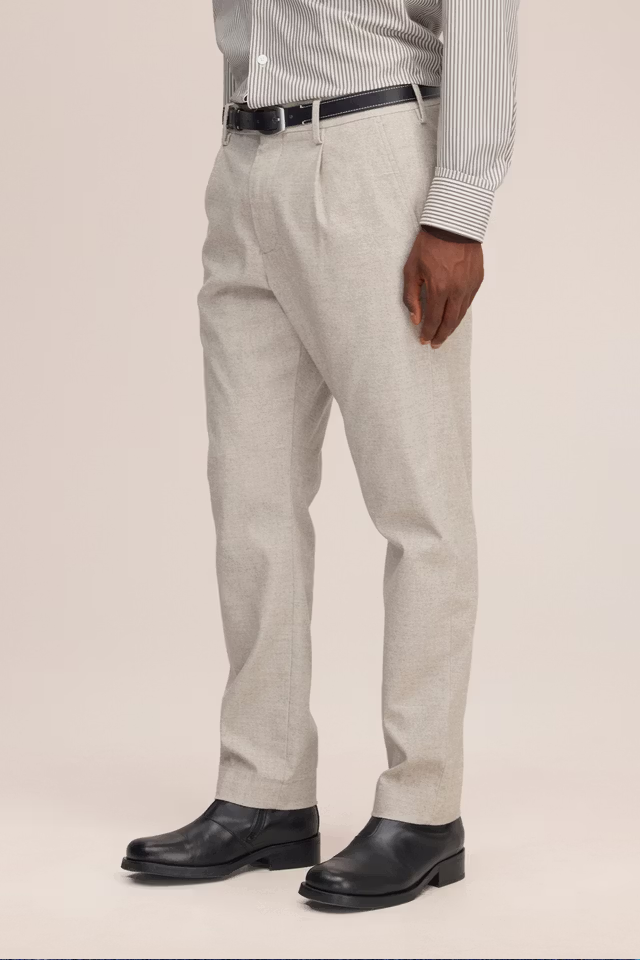 NN07 - BILL - MELANGE TAPPERED LEG REGULAR FIT PANT