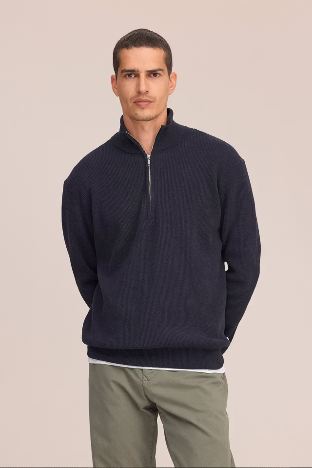 NN07 - DANNY - HALF ZIP SWEATER