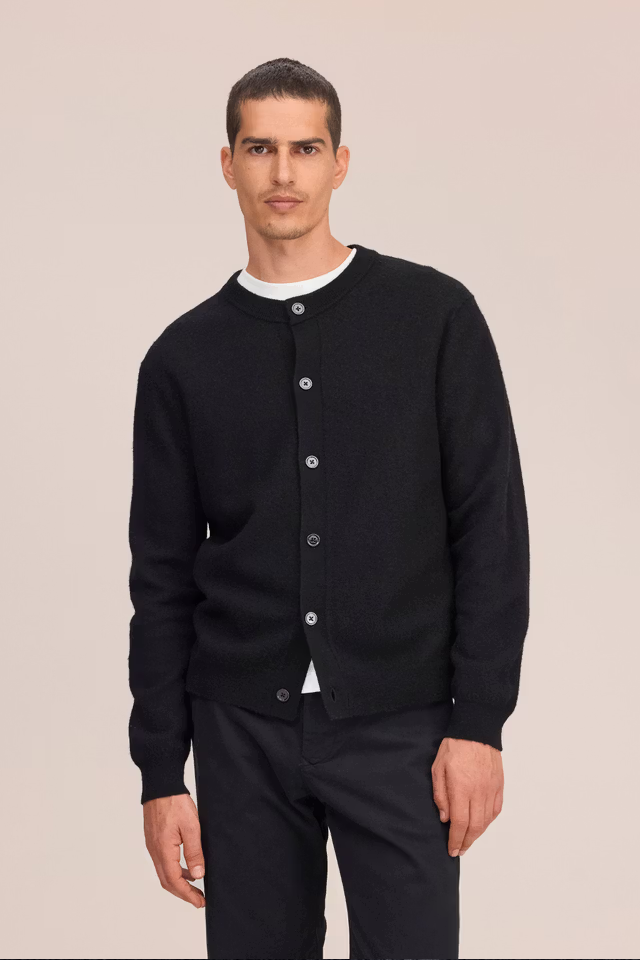 NN07 - JASPER - BOILED WOOL CARDIGAN