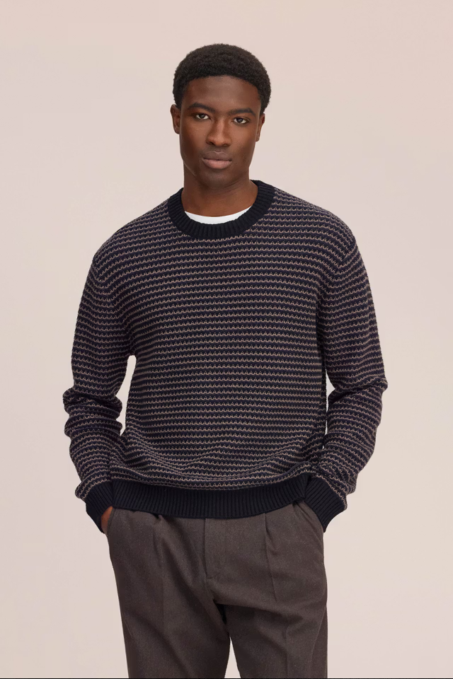 NN07 - RUSSELL - TEXTURED STITCH SWEATER