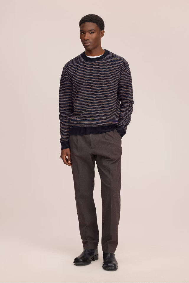 NN07 - RUSSELL - TEXTURED STITCH SWEATER