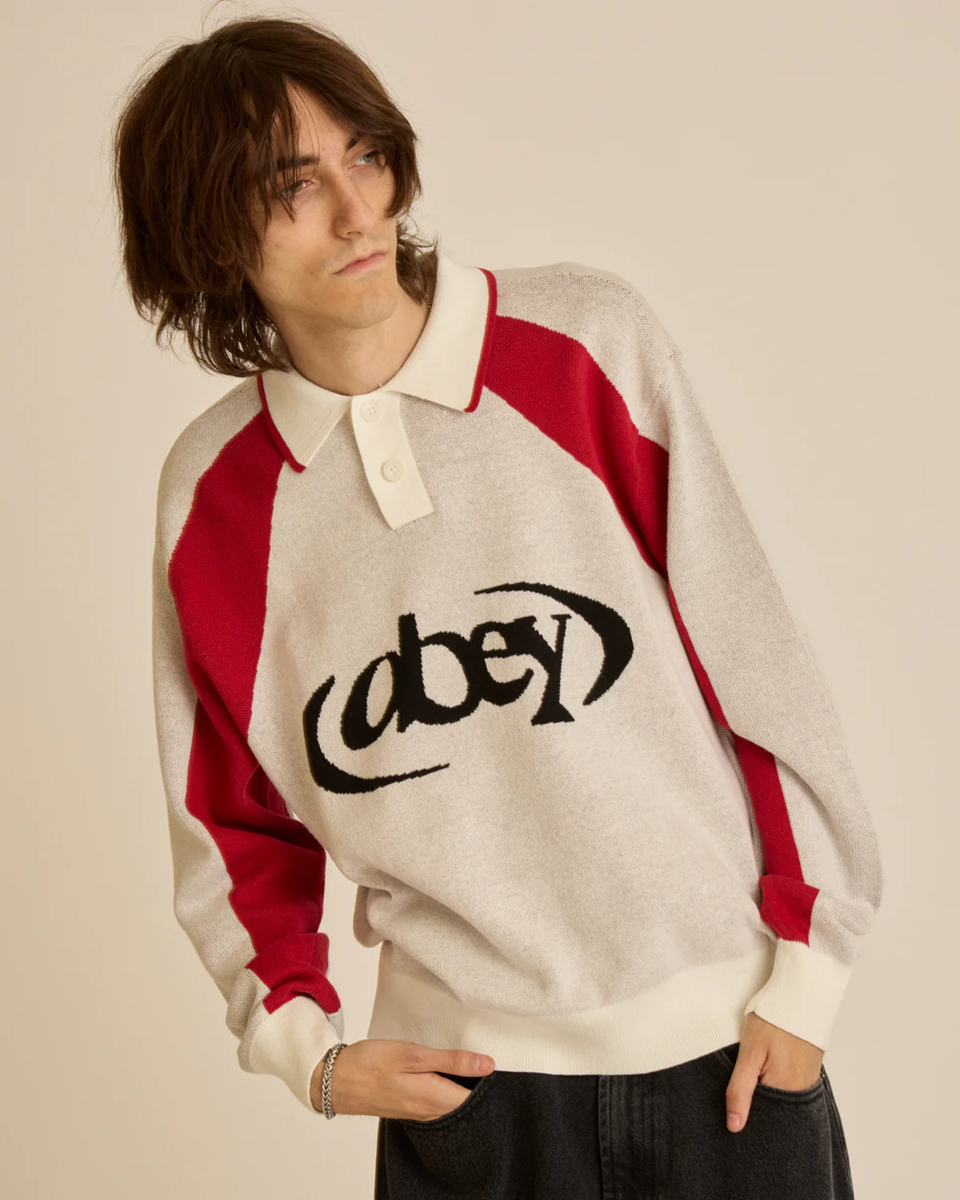 OBEY - SOCCER POLO SWEATER