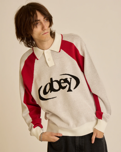 OBEY - SOCCER POLO SWEATER