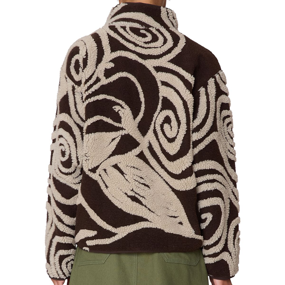 OBEY - SWIRLS JACQUARD ZIP JACKET - WOMENS