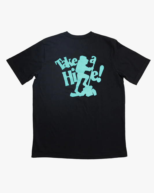 RAISED BY WOLVES - TAKE A HIKE! TEE - BLACK