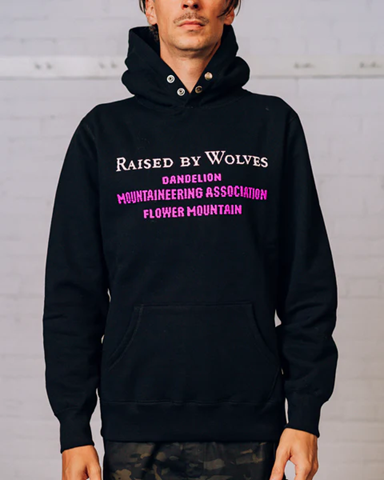 RAISED BY WOLVES X FLOWER MOUNTAIN - DMA SNAP HOODIE