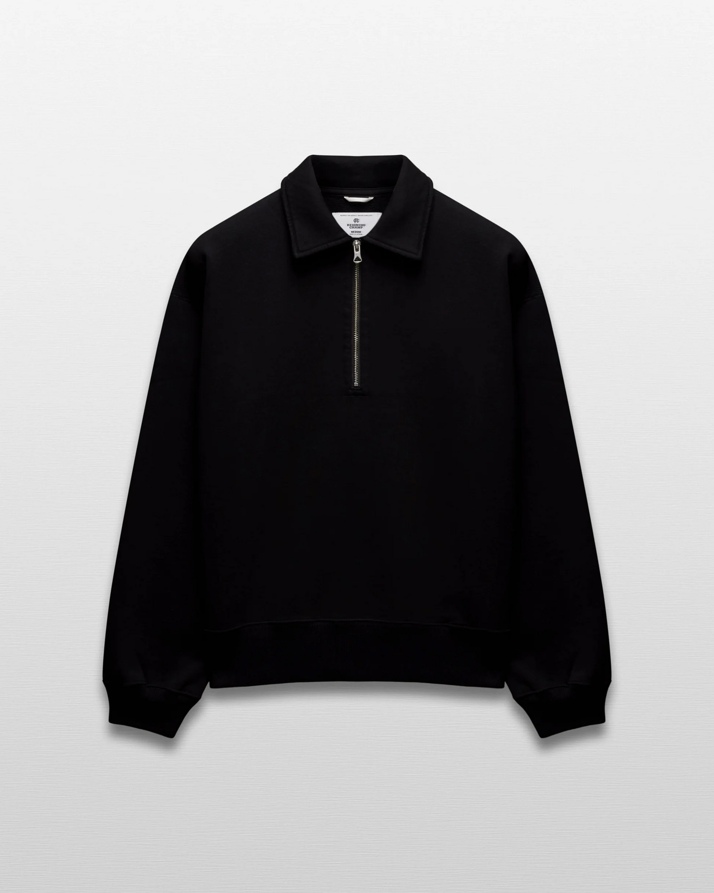 REIGNING CHAMP - BRUSHED FLEECE RELAXED HALF ZIP SWEATSHIRT