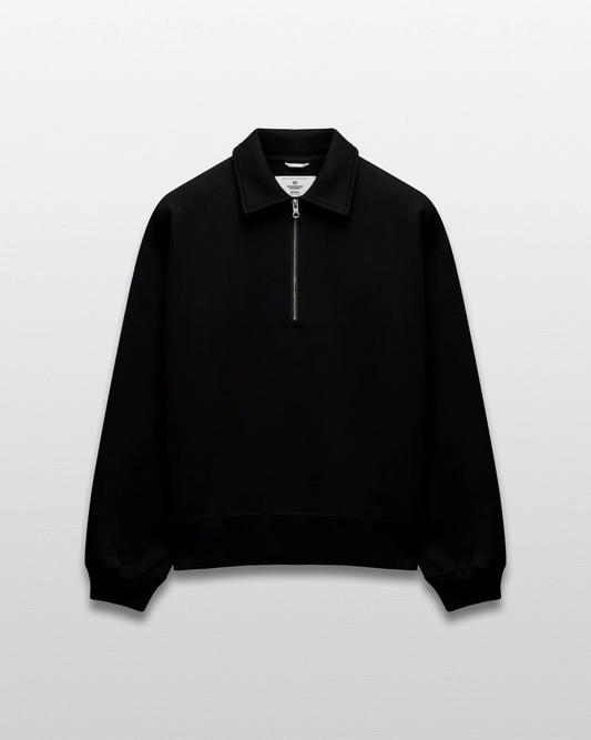 REIGNING CHAMP - BRUSHED FLEECE RELAXED HALF ZIP SWEATSHIRT