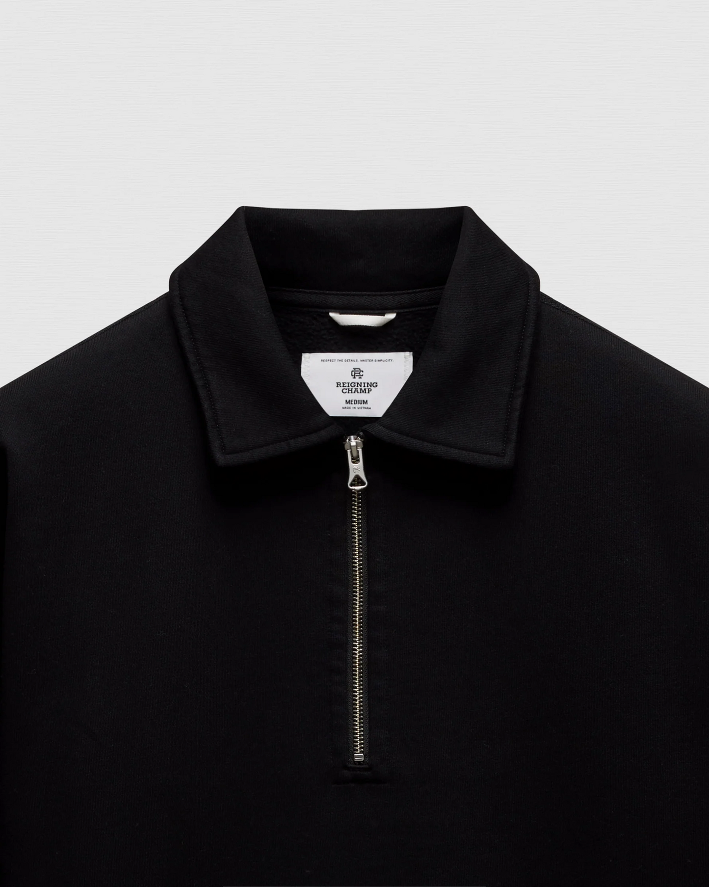 REIGNING CHAMP - BRUSHED FLEECE RELAXED HALF ZIP SWEATSHIRT