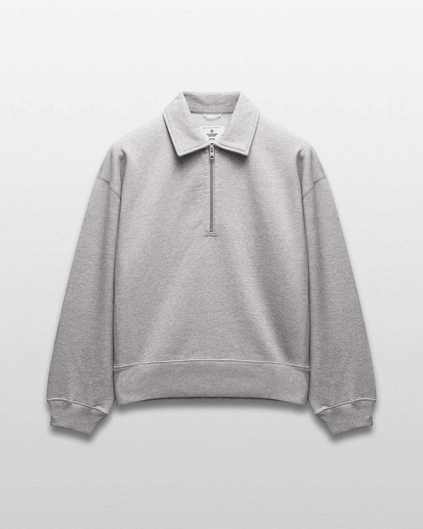 REIGNING CHAMP - BRUSHED FLEECE RELAXED HALF ZIP SWEATSHIRT
