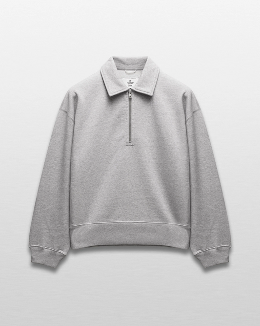 REIGNING CHAMP - BRUSHED FLEECE RELAXED HALF ZIP SWEATSHIRT