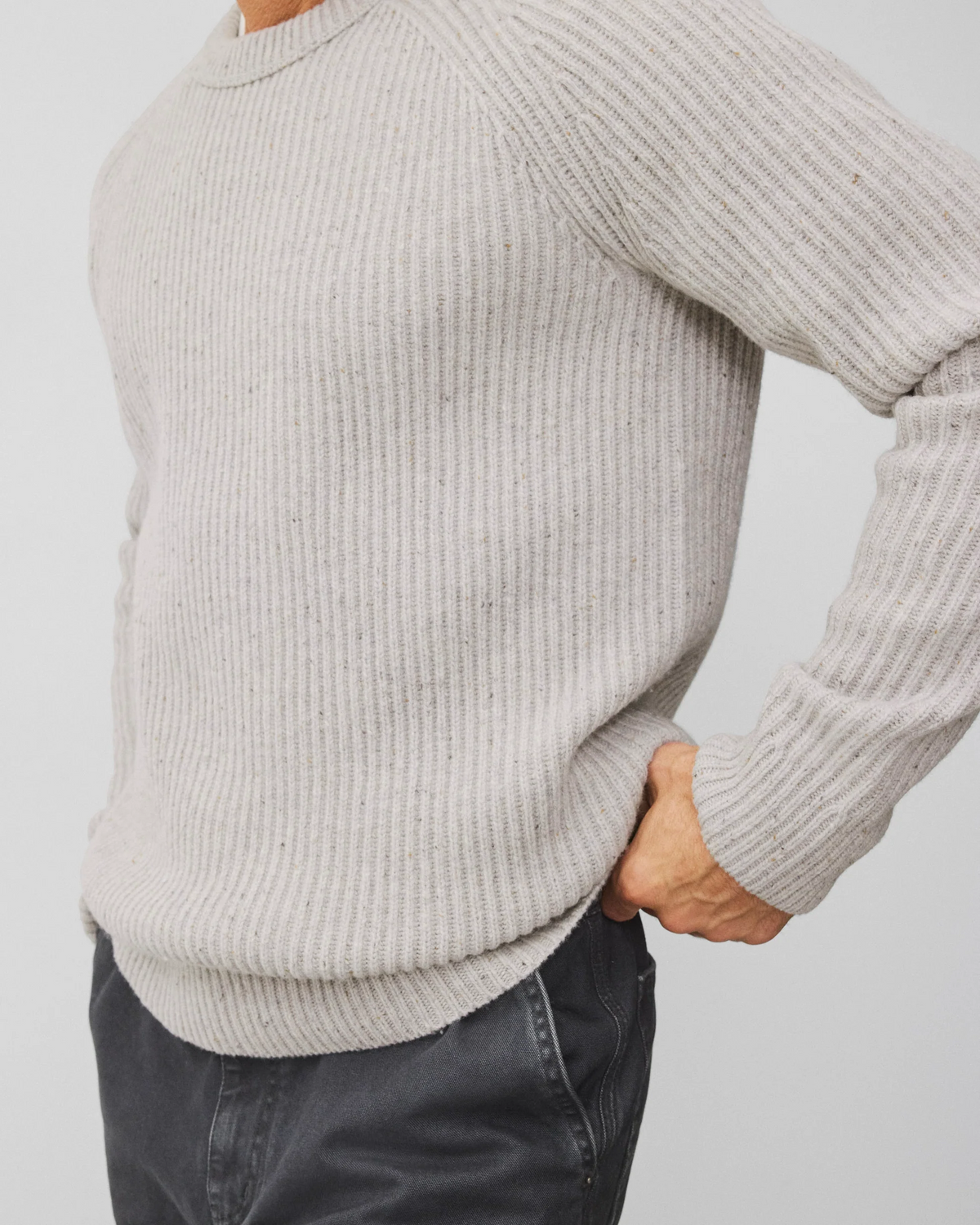 REIGNING CHAMP - MERINO KENNY CREWNECK