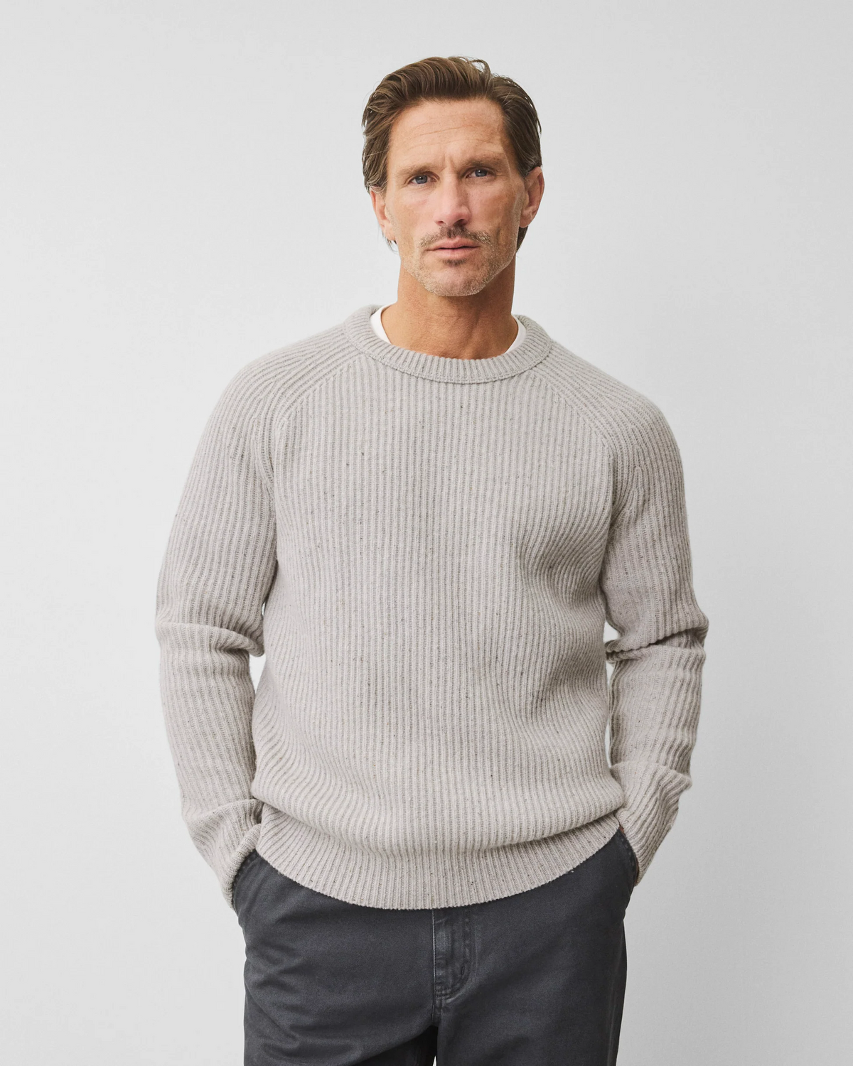 REIGNING CHAMP - MERINO KENNY CREWNECK
