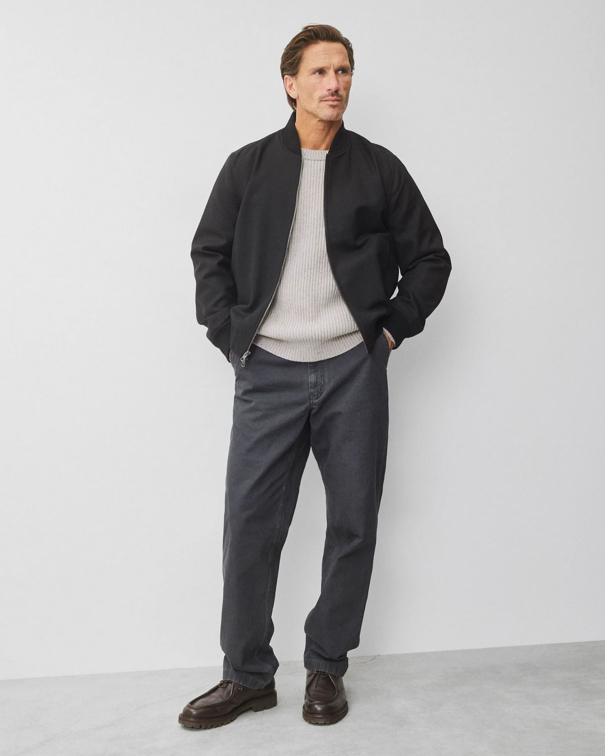 REIGNING CHAMP - MERINO KENNY CREWNECK