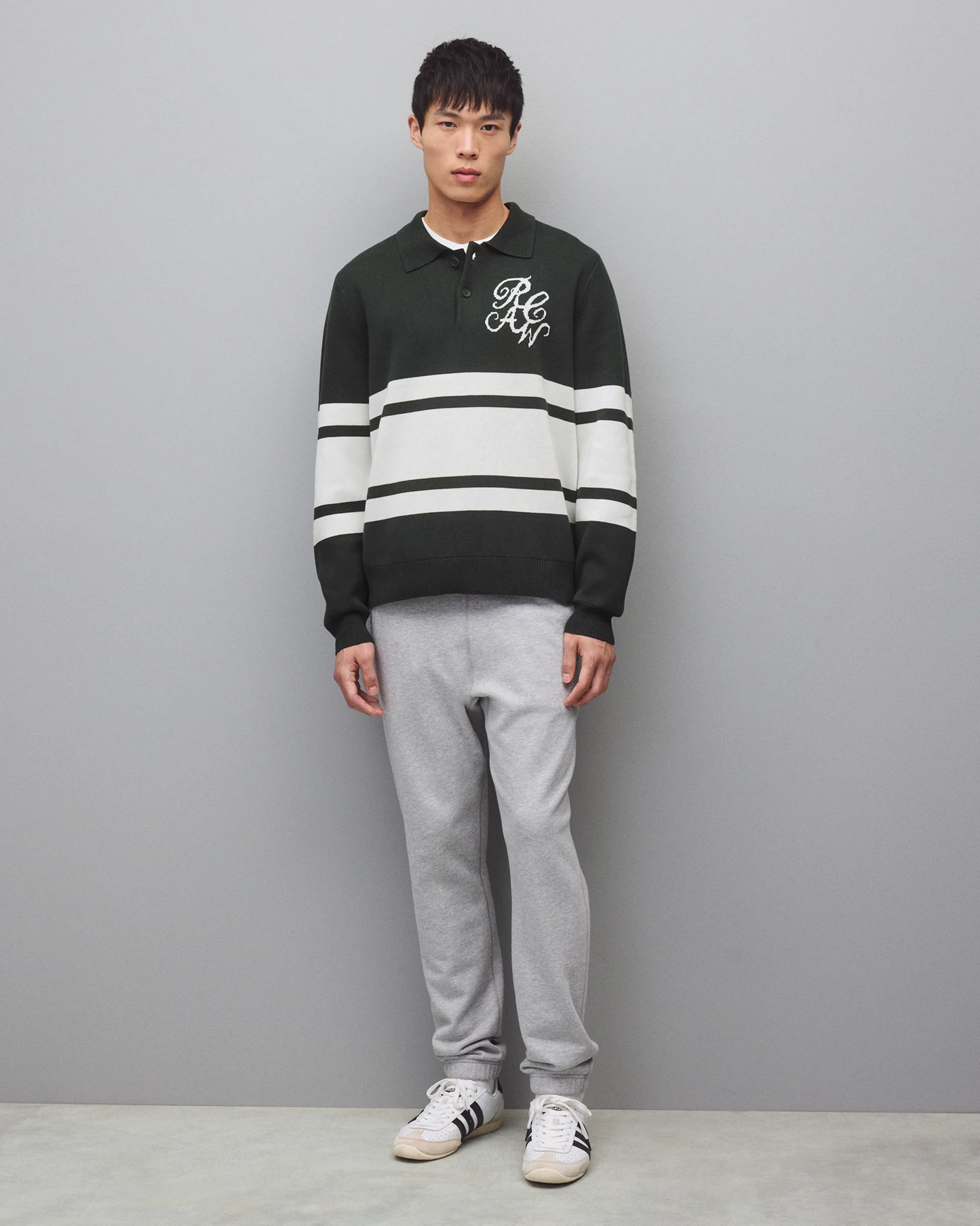 REIGNING CHAMP - SUPIMA DOUBLE KNIT RCAW RUGBY SWEATER
