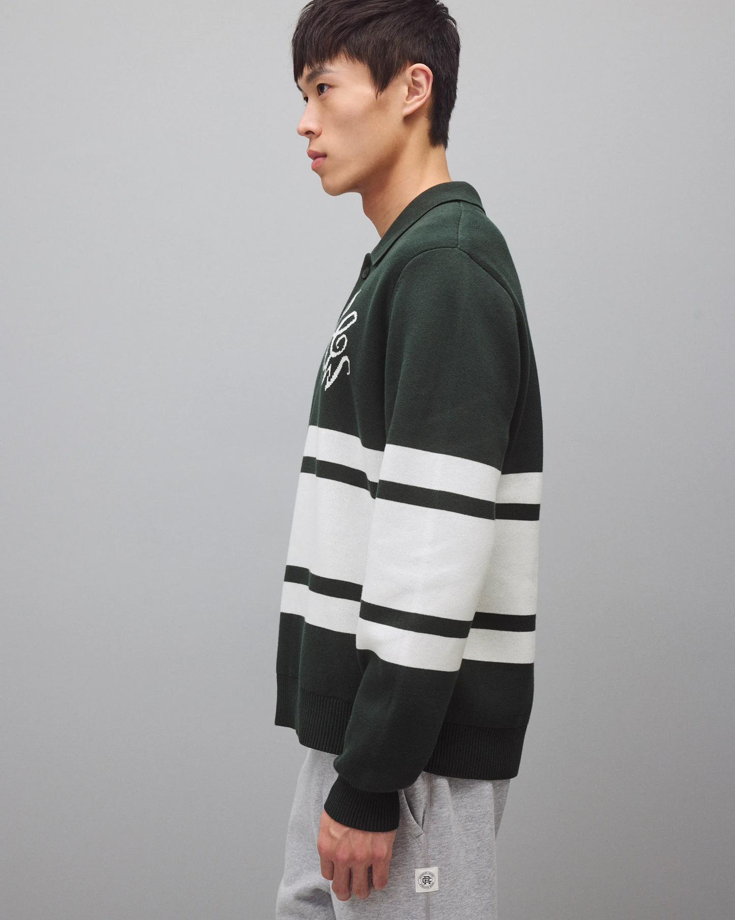 REIGNING CHAMP - SUPIMA DOUBLE KNIT RCAW RUGBY SWEATER