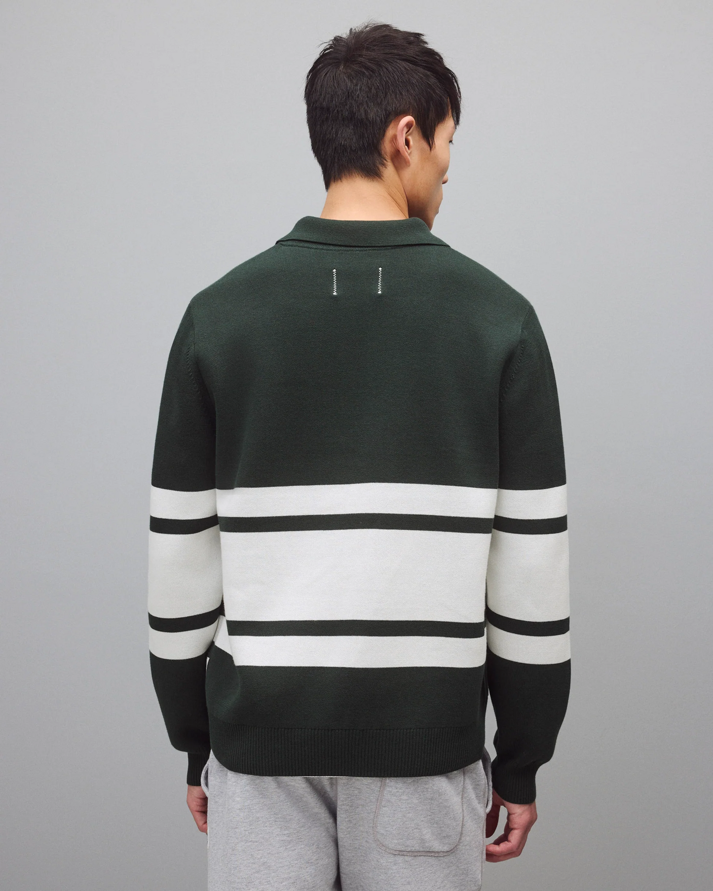 REIGNING CHAMP - SUPIMA DOUBLE KNIT RCAW RUGBY SWEATER
