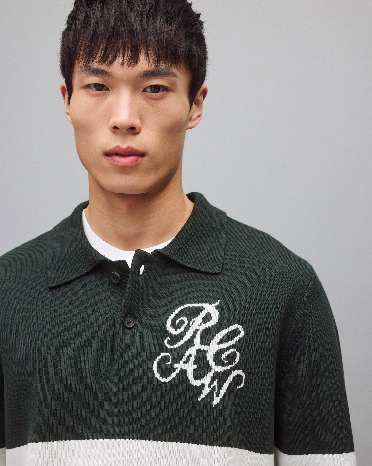 REIGNING CHAMP - SUPIMA DOUBLE KNIT RCAW RUGBY SWEATER