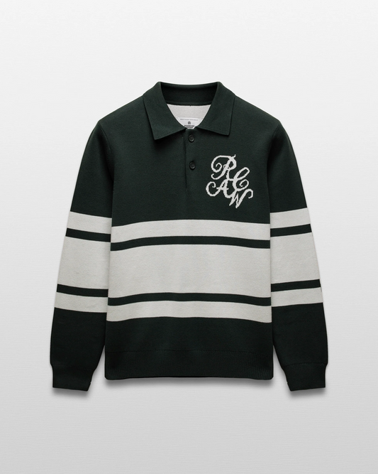 REIGNING CHAMP - SUPIMA DOUBLE KNIT RCAW RUGBY SWEATER