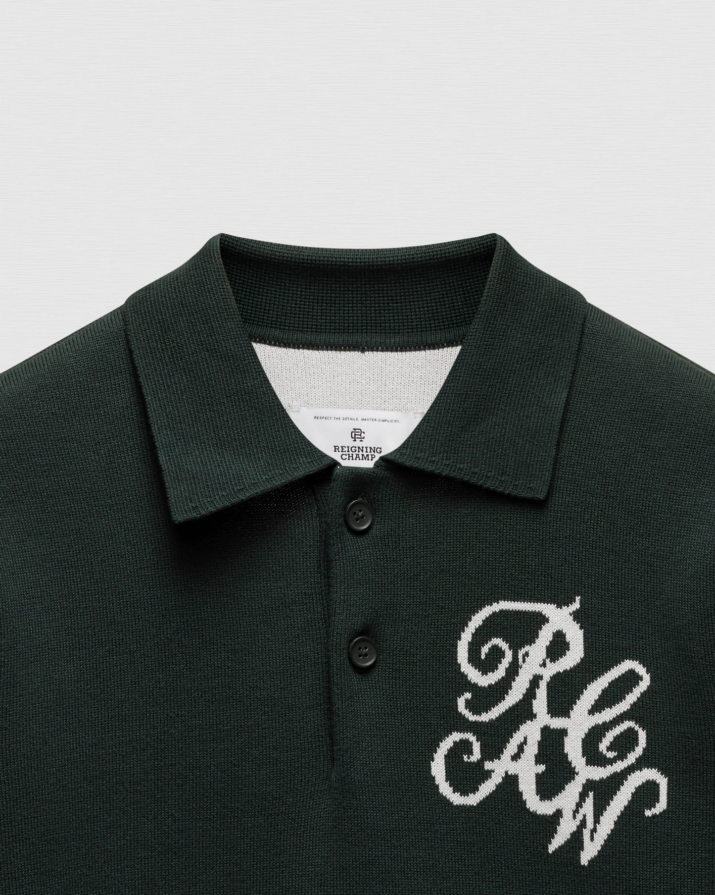 REIGNING CHAMP - SUPIMA DOUBLE KNIT RCAW RUGBY SWEATER