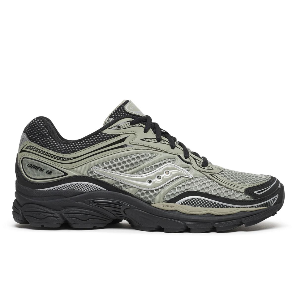 Saucony ProGrid Omni 9 sneaker in Sage/Black