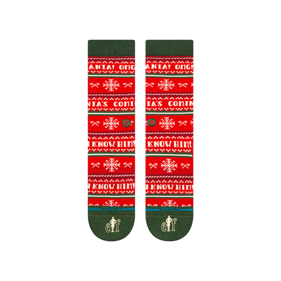 ELF X STANCE - I KNOW HIM CREW SOCKS