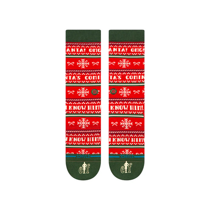ELF X STANCE - I KNOW HIM CREW SOCKS