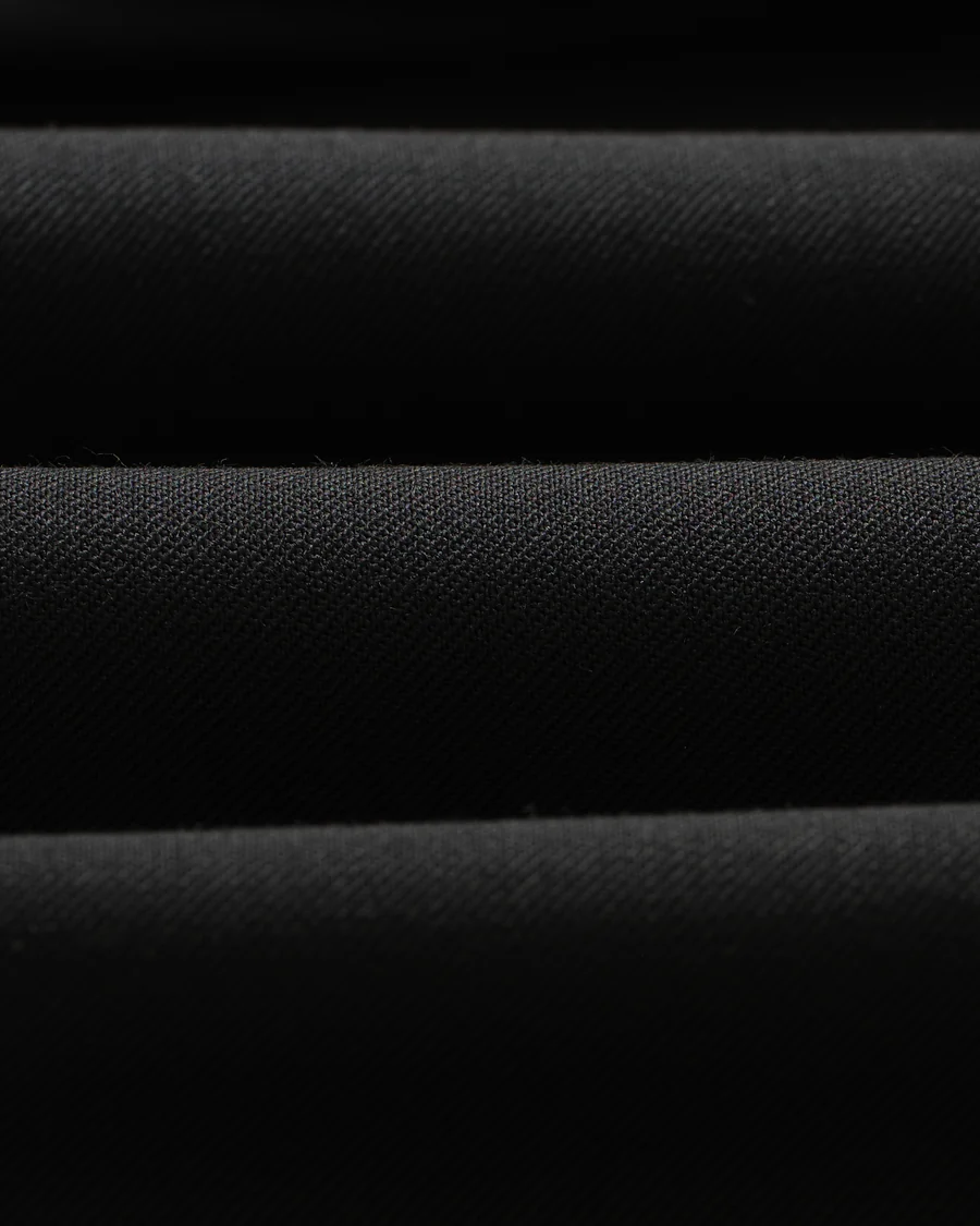 WAX LONDON - AUBYN - BLACK WOOL BLEND TWILL PLEATED TROUSER