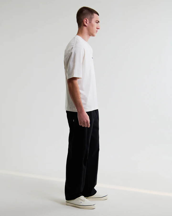 WAX LONDON - DEAN - OFF WHITE SCRIBBLE TEXT T-SHIRT