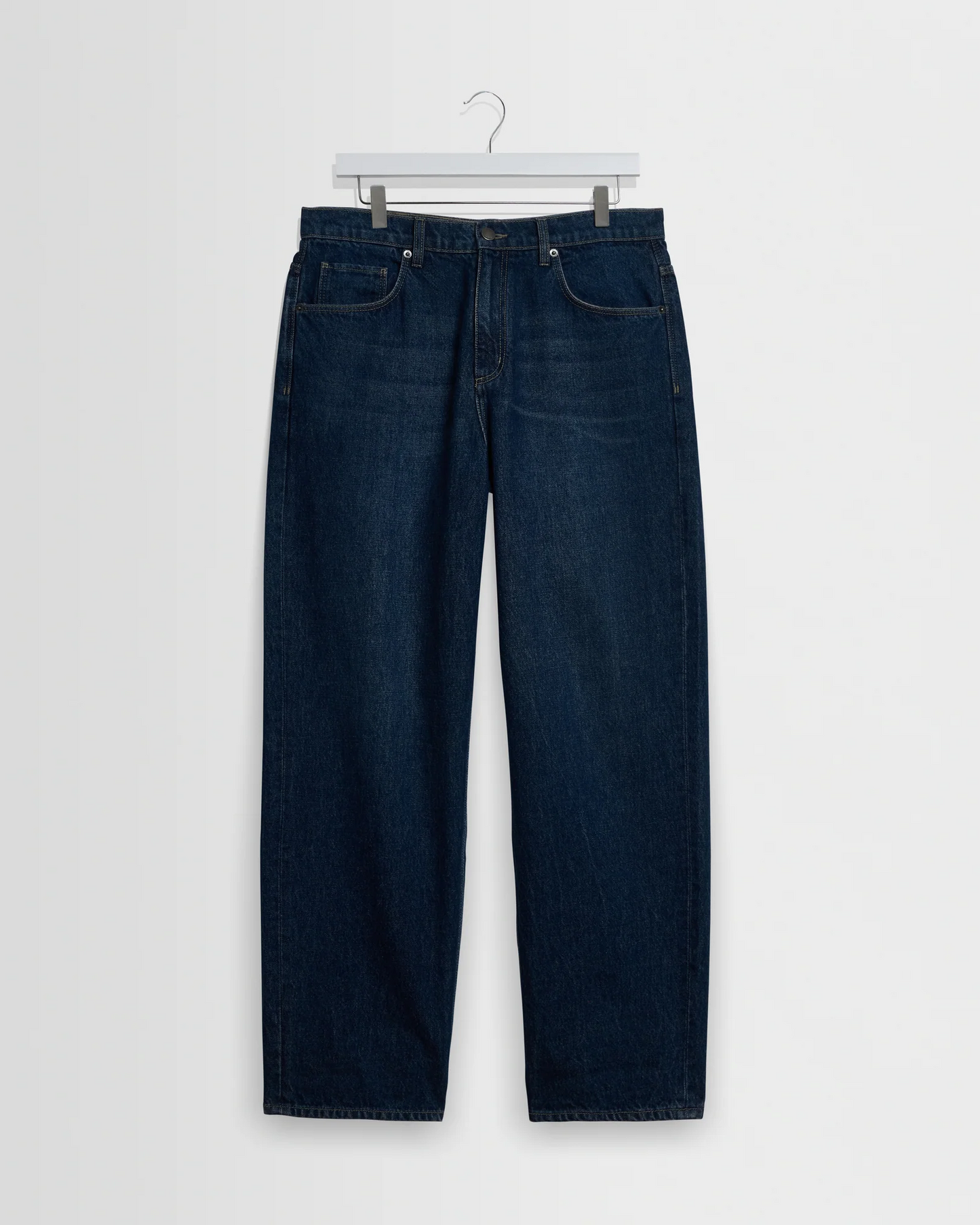 WAX LONDON - FELIX - DARK VINTAGE BLUE WASH LOOSE FIT DENIM JEANS