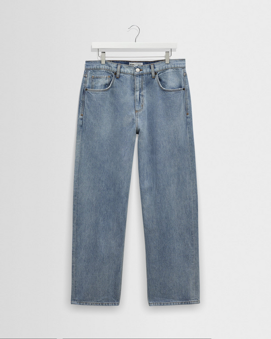 WAX LONDON - FELIX - LIGHT BLUE WASH LOOSE FIT DENIM JEANS