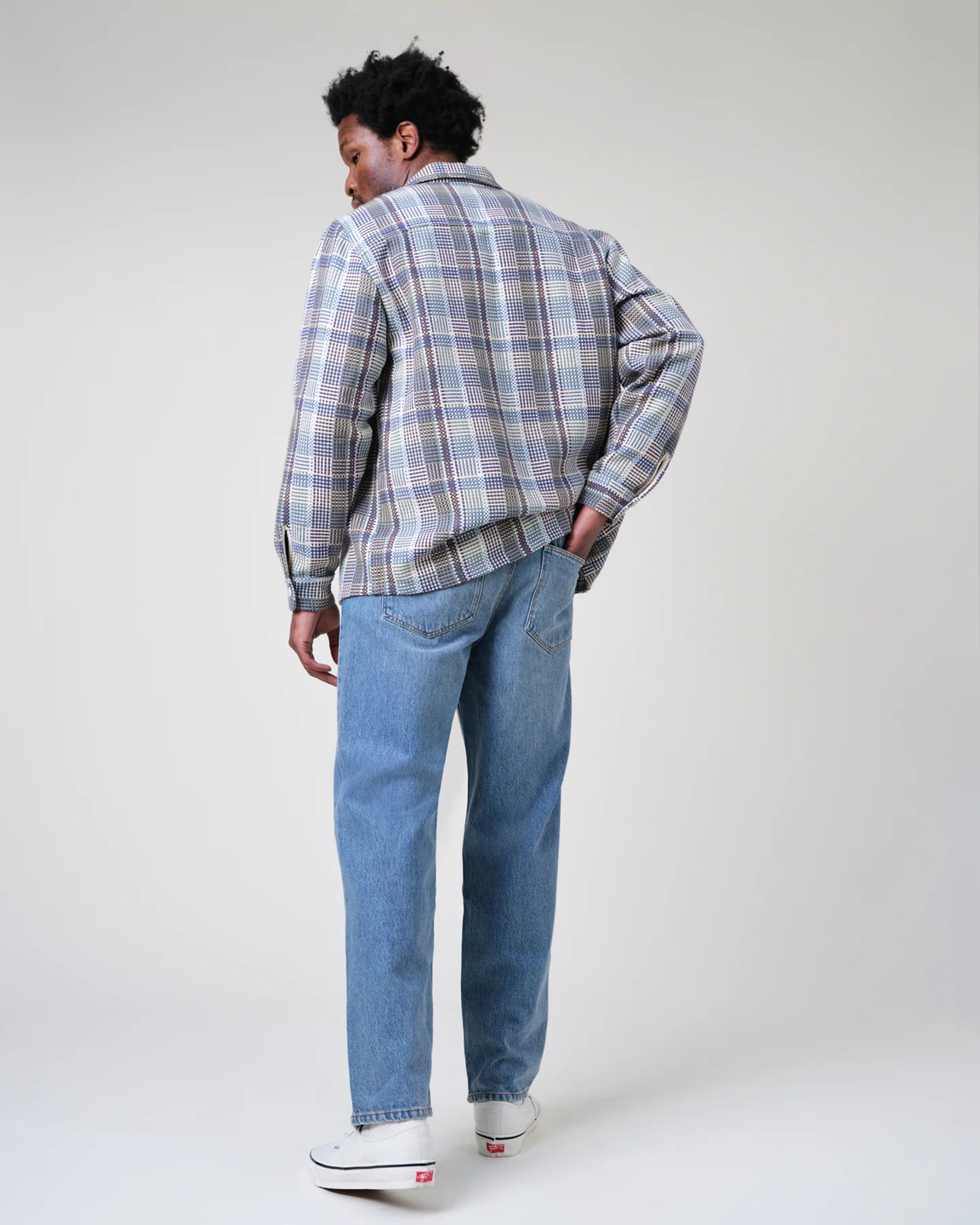 WAX LONDON - VINTAGE ANTIQUE BLUE LOOSE FIT DENIM JEANS