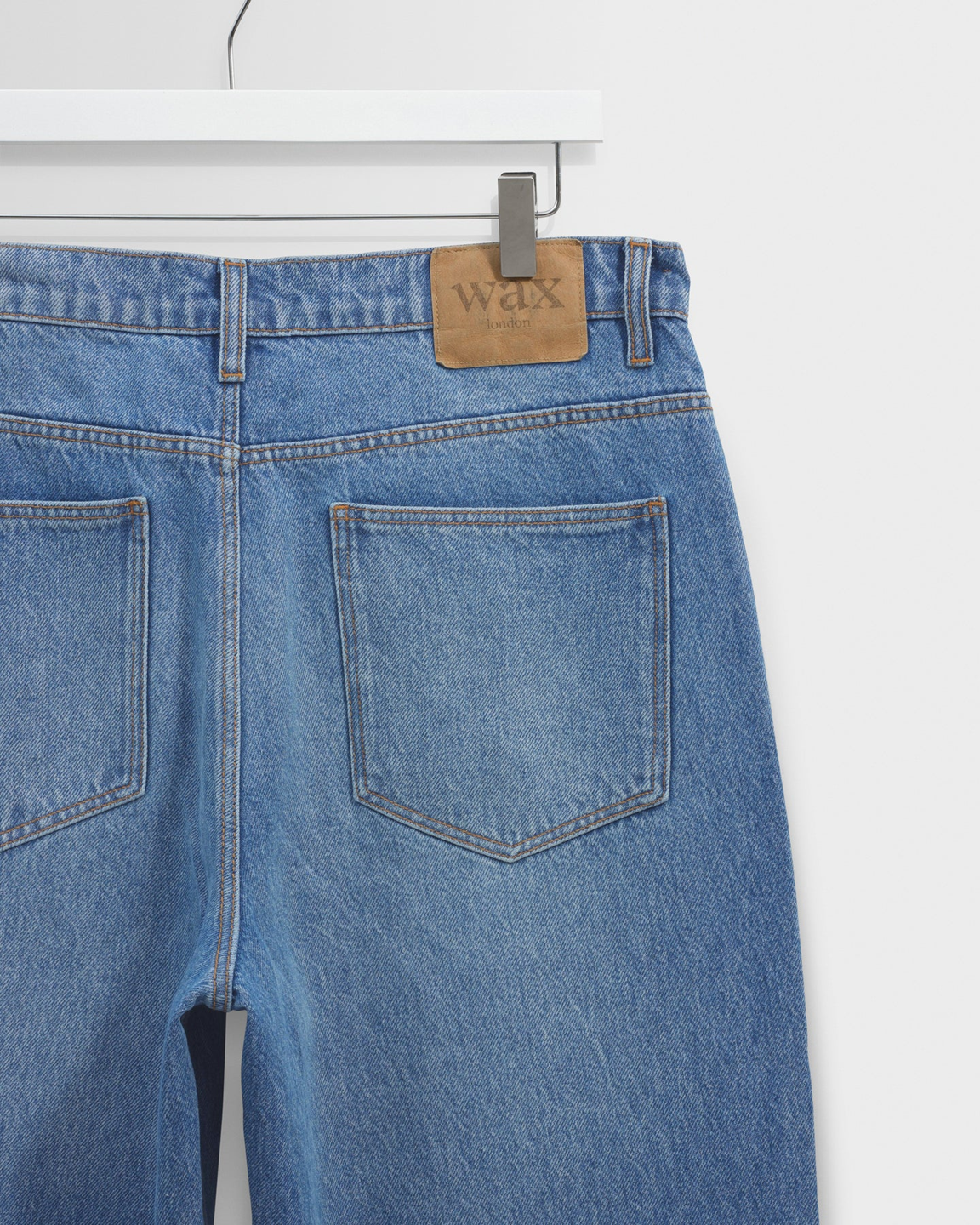 WAX LONDON - VINTAGE ANTIQUE BLUE LOOSE FIT DENIM JEANS