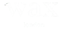 A white logo reading "Wax London"